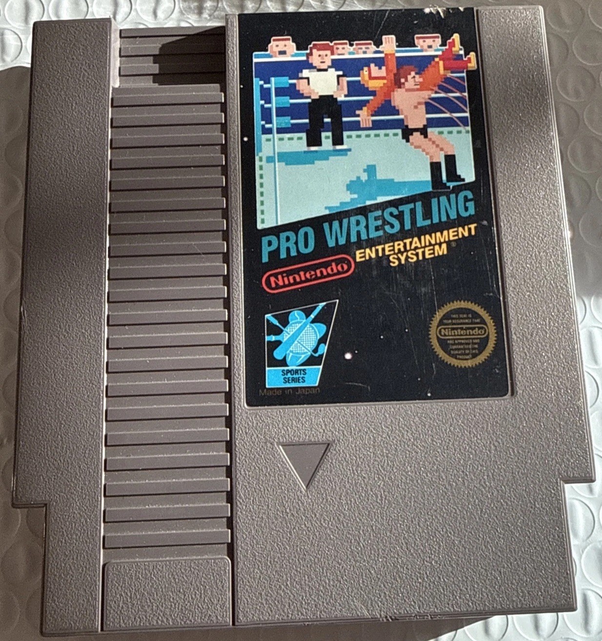 Pro Wrestling – Nintendo NES Black Box 1987 Game Cartridge – 5 Screw Variant