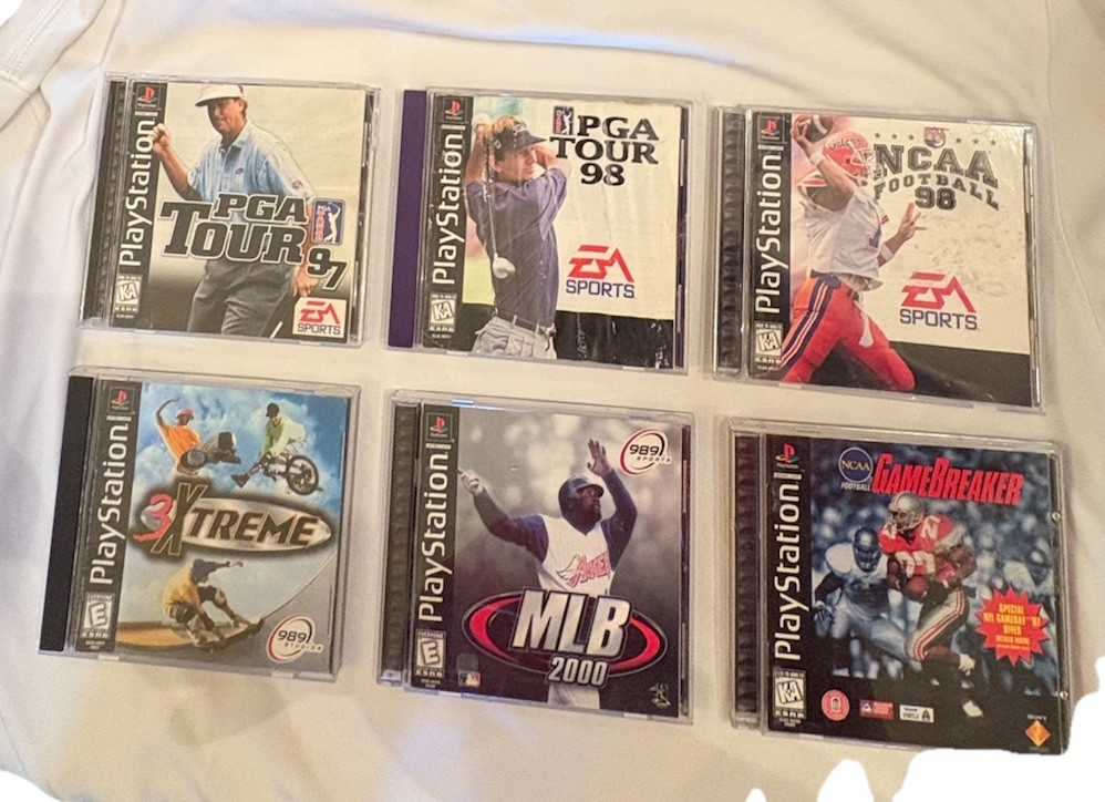 PS1 Sports Games (CIB, BL, Acceptable Condition, All Games Tested)