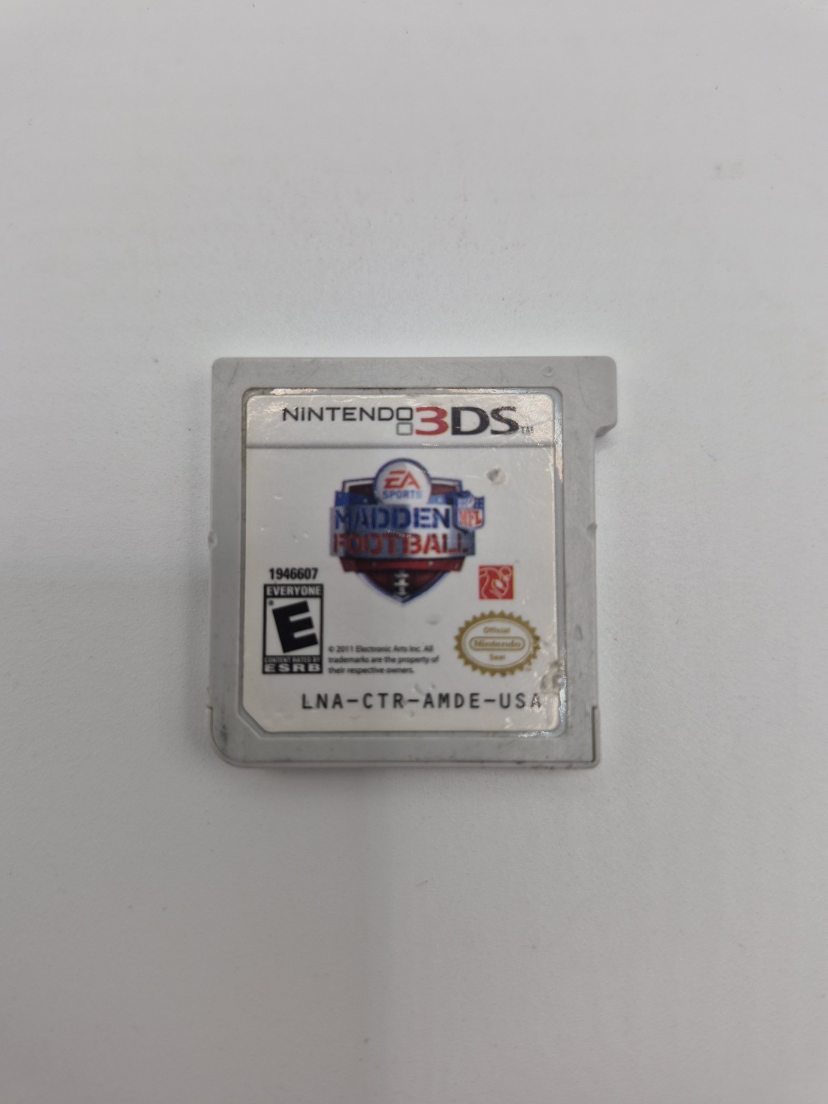 Madden NFL Football (Nintendo 3DS, 2011) Game Cartridge Only – Tested & Working