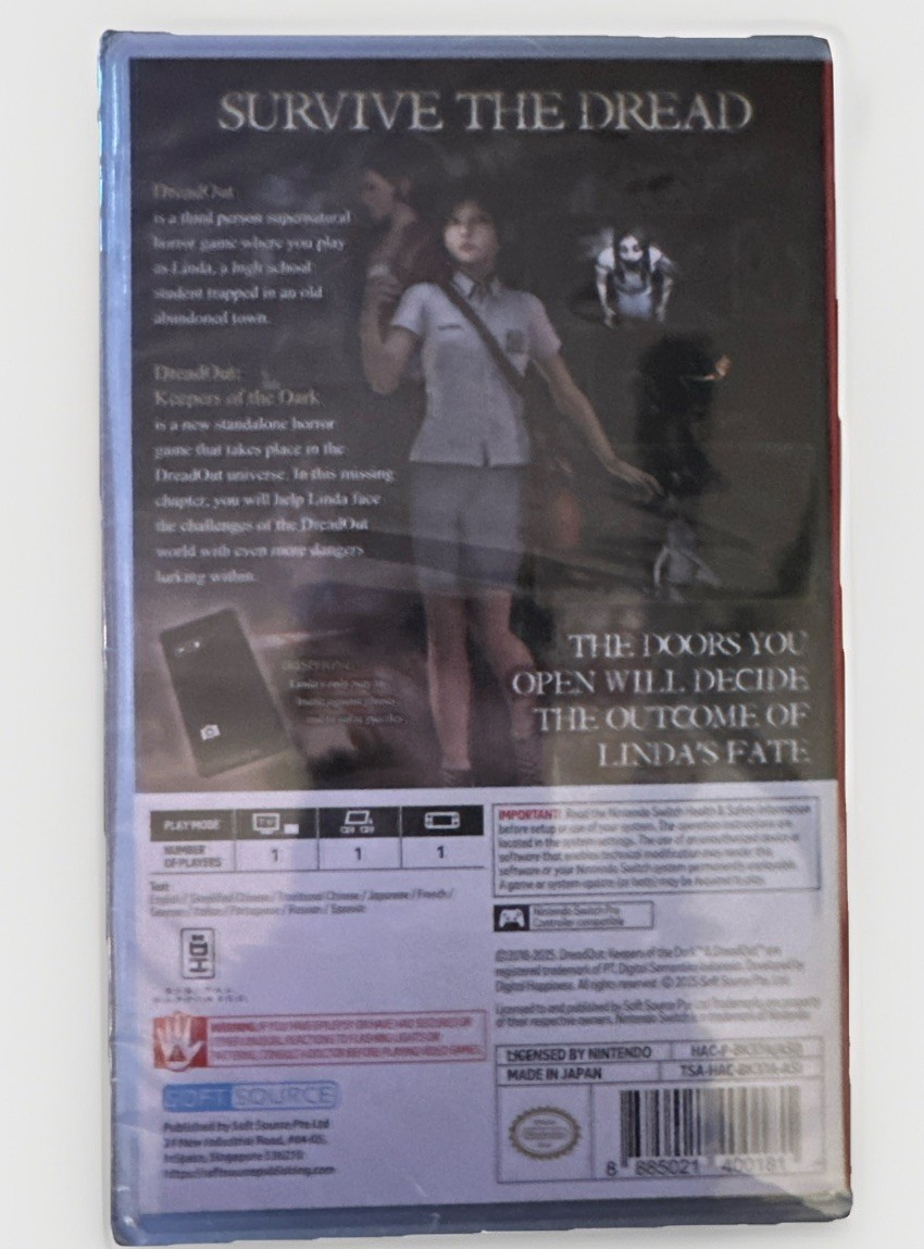 DreadOut Switch New Sealed (2025 Horror)