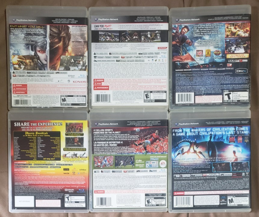 Sony PlayStation PS3 Games Lot Bundle – 16 Games