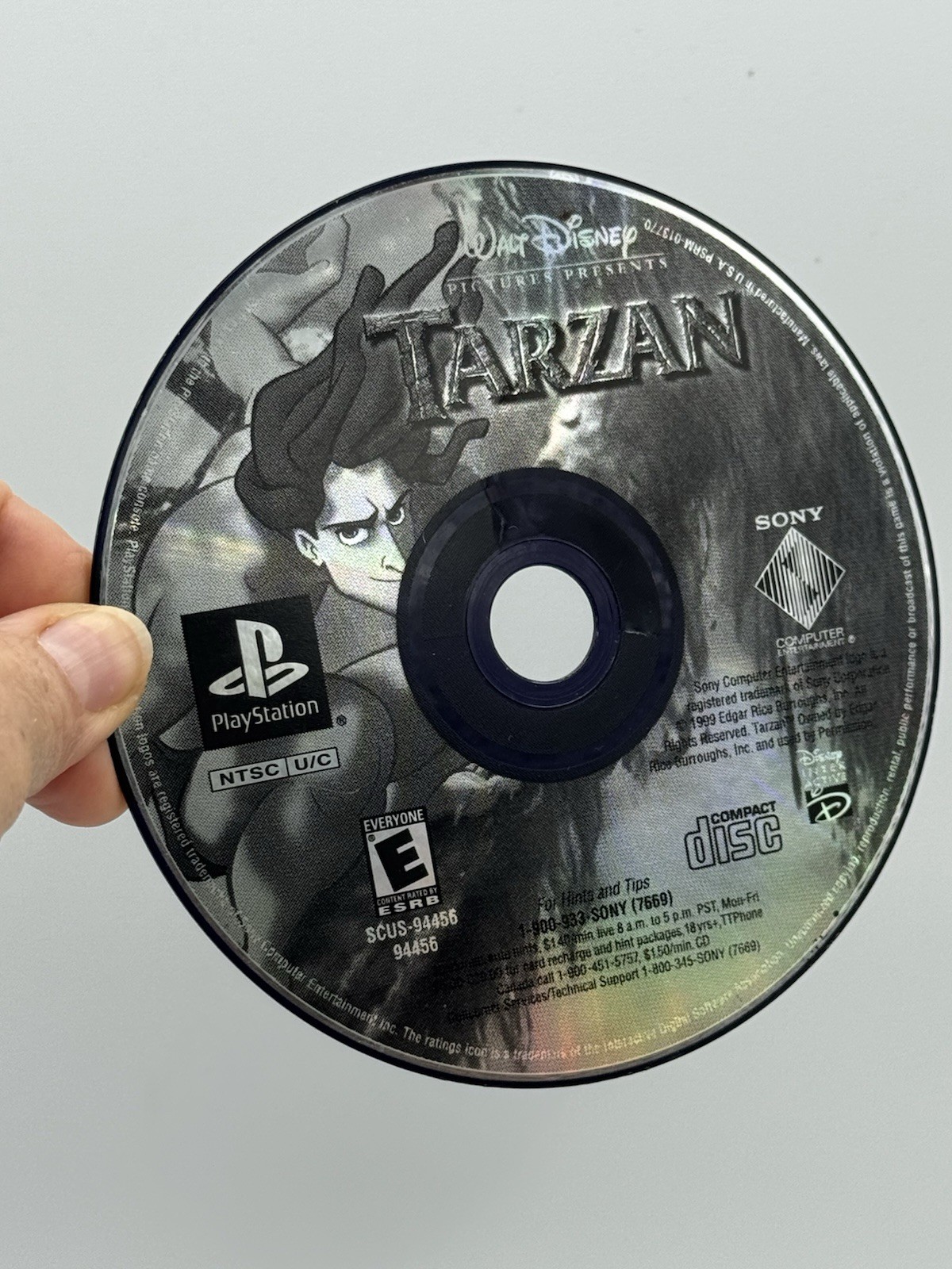 Disney’s Tarzan (Sony PlayStation 1, 1999) Tested And Working