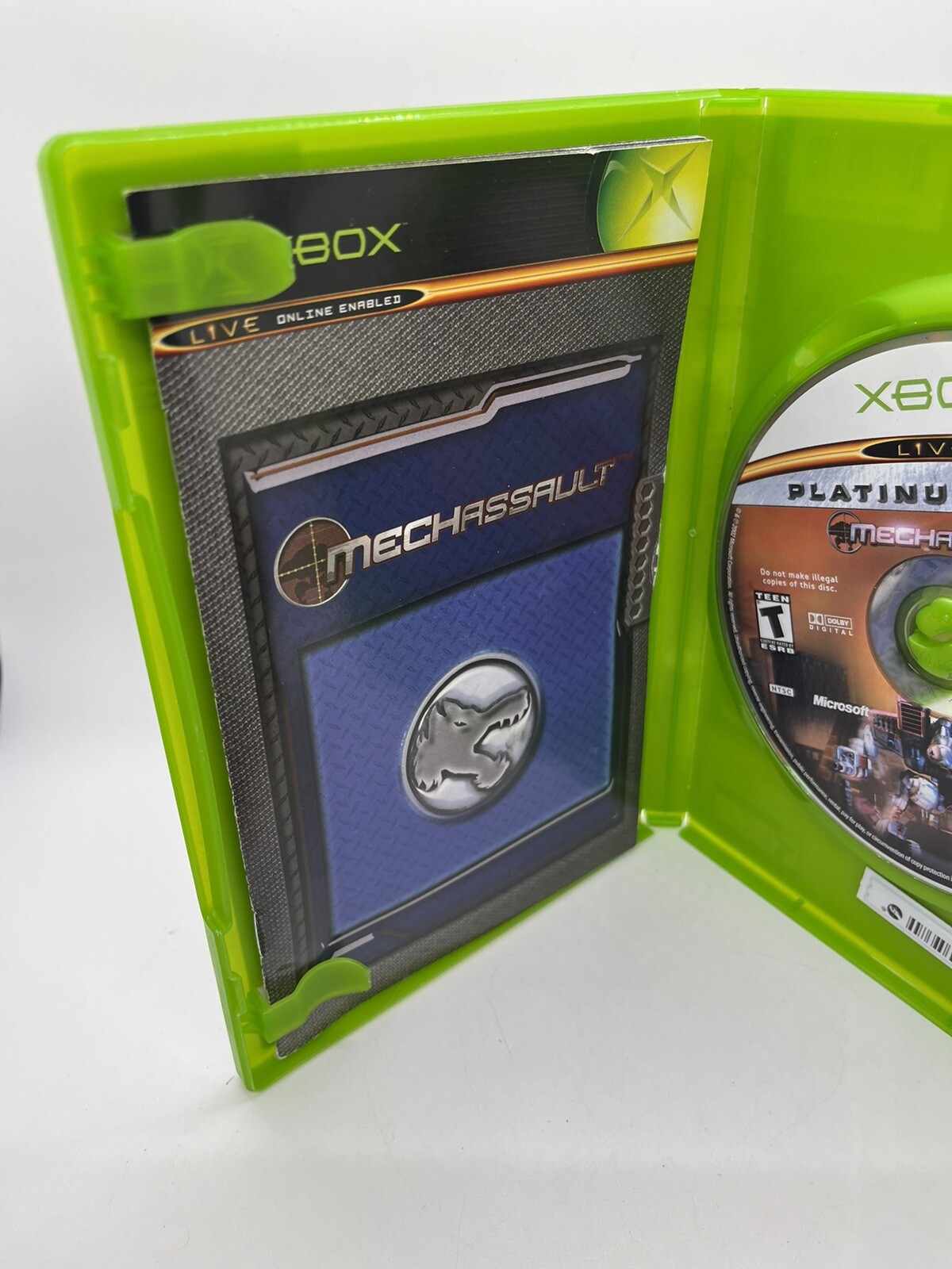 Microsoft XBOX 2003 Platinum Hits MECHASSAULT Video Game TESTED & WORKS!
