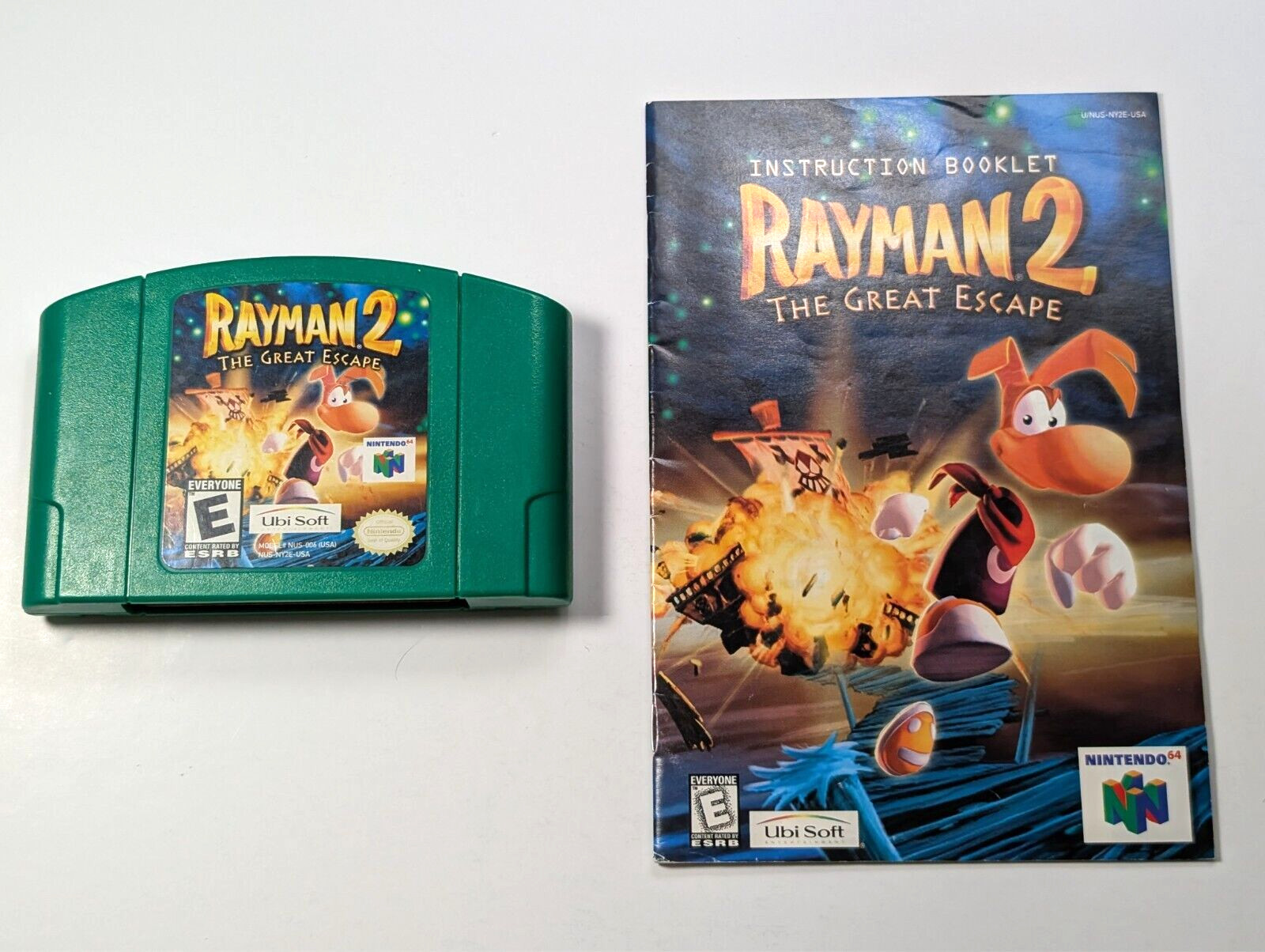 Rayman 2 The Great Escape Nintendo 64 N64 with manual authentic