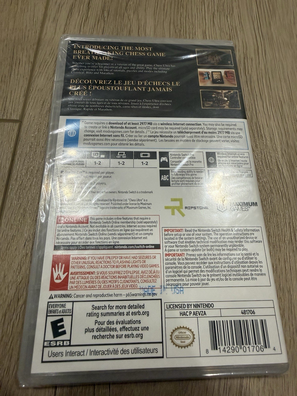 Chess Ultra – Nintendo Switch- NO PHYSICAL CARTRIDGE – Full Game Download