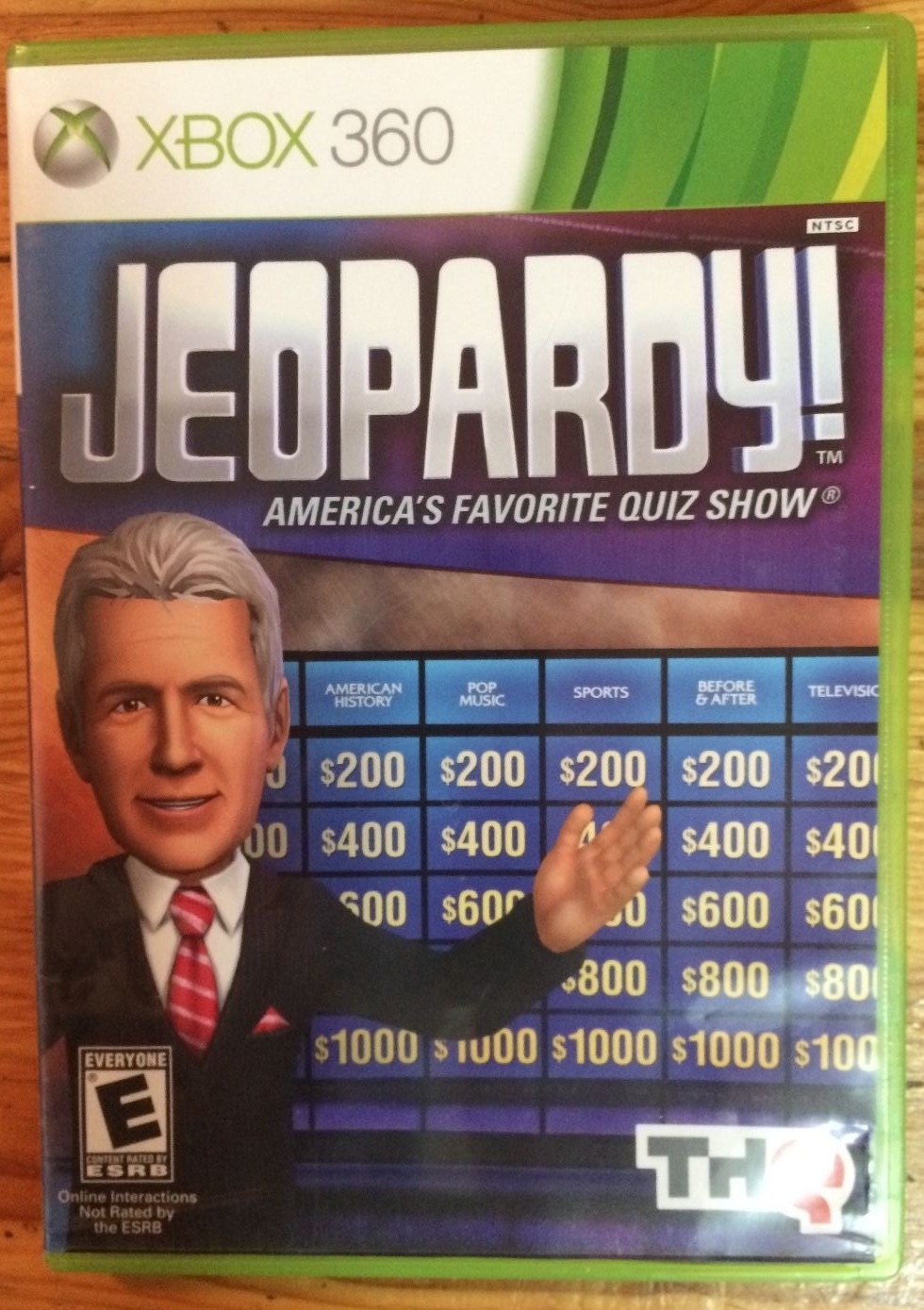 Jeopardy Xbox 360 COMPLETE Manual Case Game