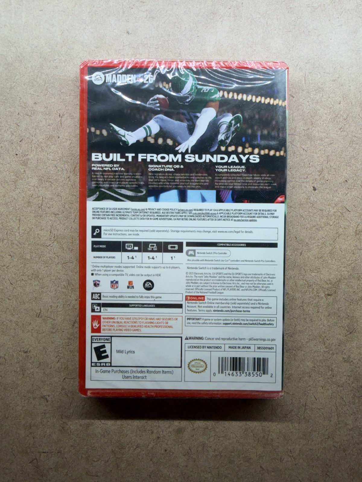Madden NFL 26 for Nintendo Switch 2 (Game-Key Card) – Nintendo Switch 2