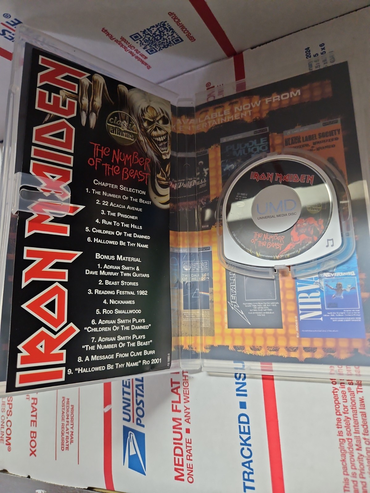 Rare 2005 Iron Maiden: Number of the Beast UMD-Music, PSP Tested Working Great!