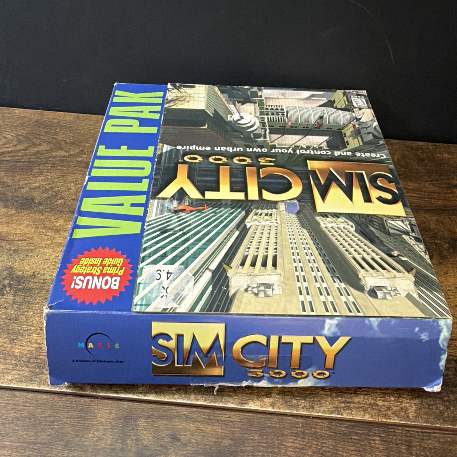SimCity 3000 (PC 1998) Big Box Value Pak with Prima Guide & Inserts Only NO GAME
