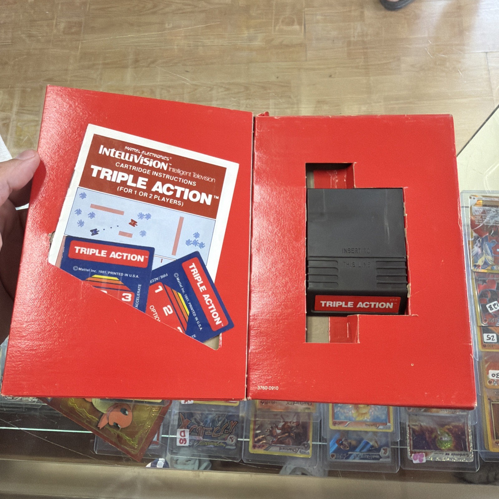 Triple Action Intellivision Cartridge And Box With Manual