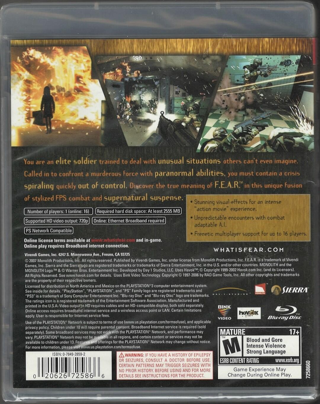 FEAR – PlayStation 3