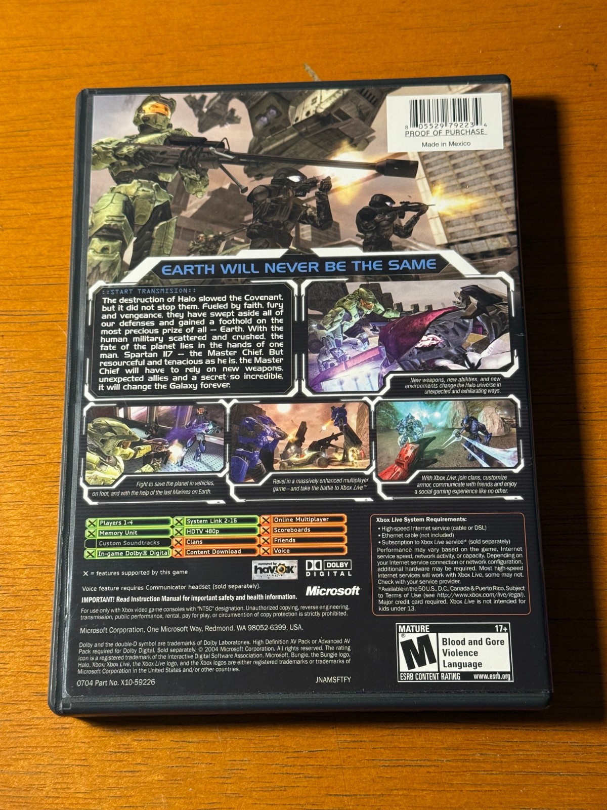 Halo 2 (Xbox, 2004) TESTED & WORKING **FREE SHIPPING**