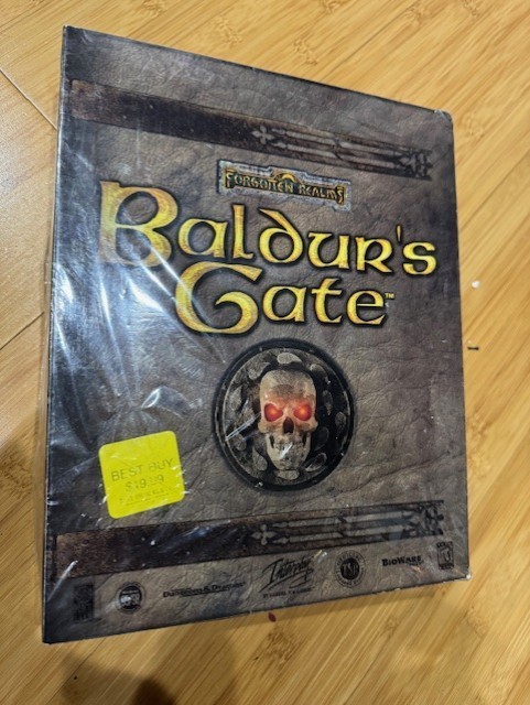 Vintage Baldur’s Gate: Forgotten Realms PC Dungeons & Dragons Resale