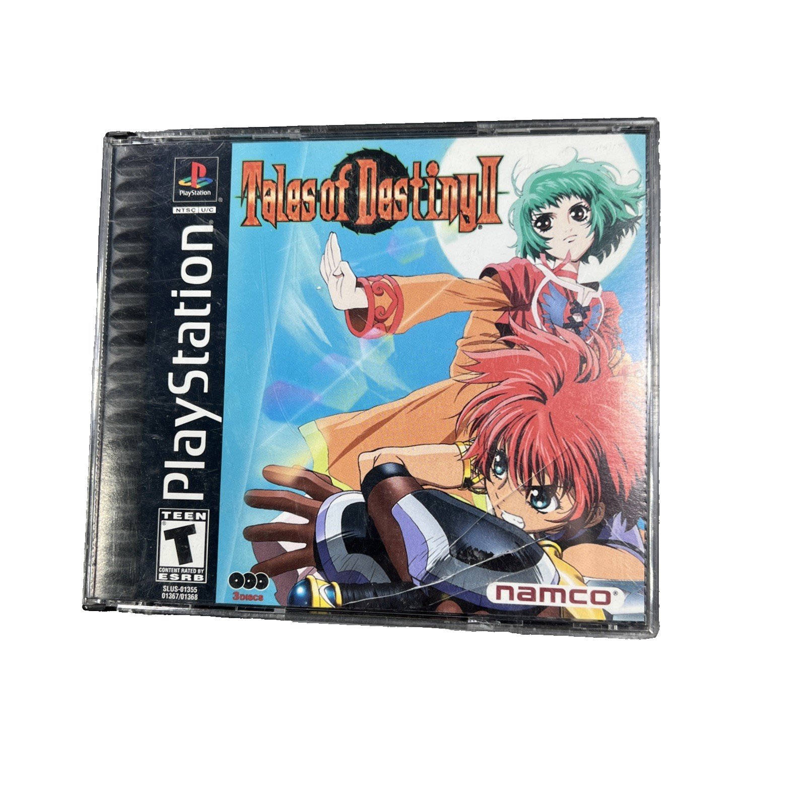 Sony PlayStation 1 Tales of Destiny II Black Label OEM Namco PS1 Manual HTF READ
