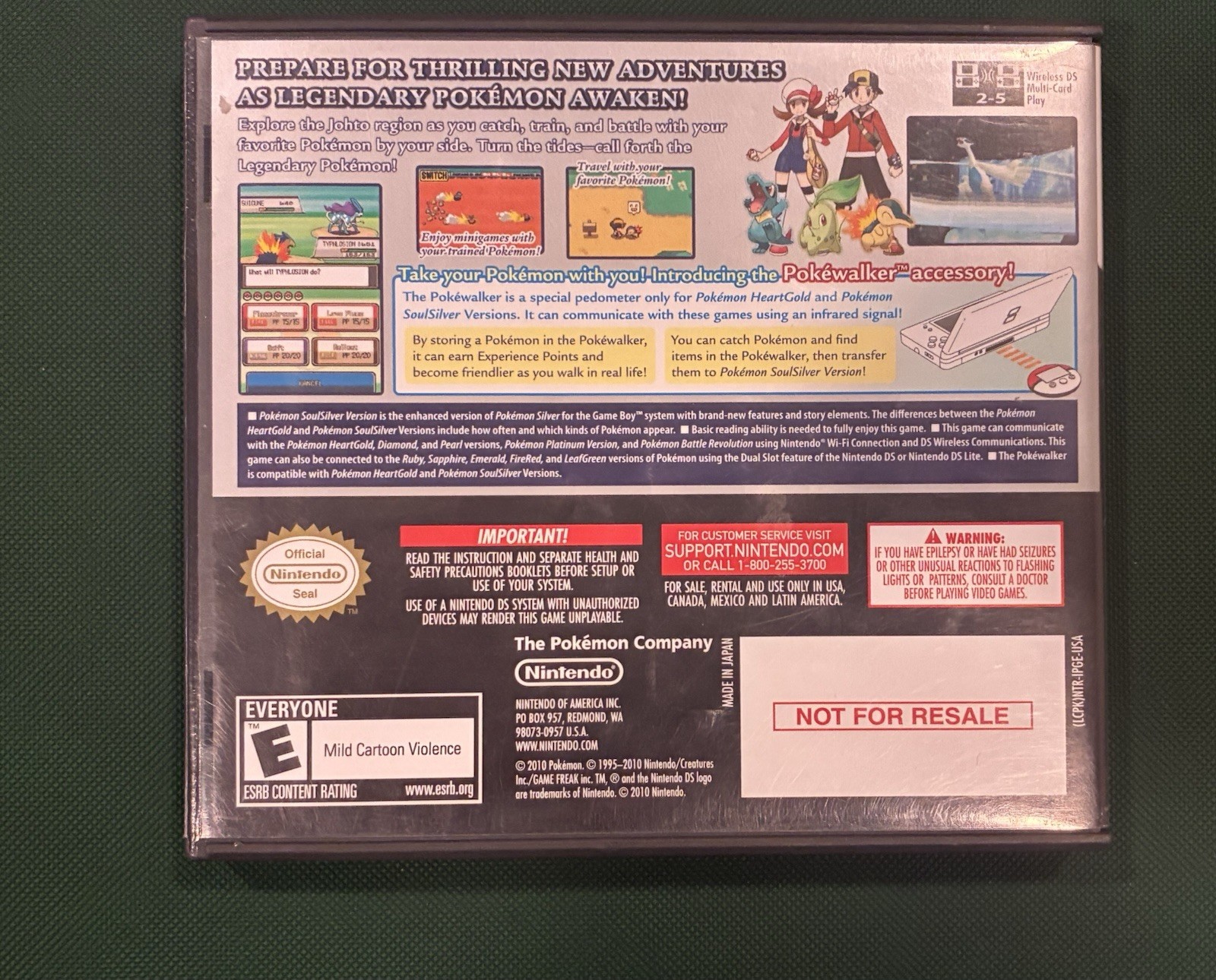 Pokemon: SoulSilver Version for Nintendo DS CIB AUTHENTIC- Complete In Box