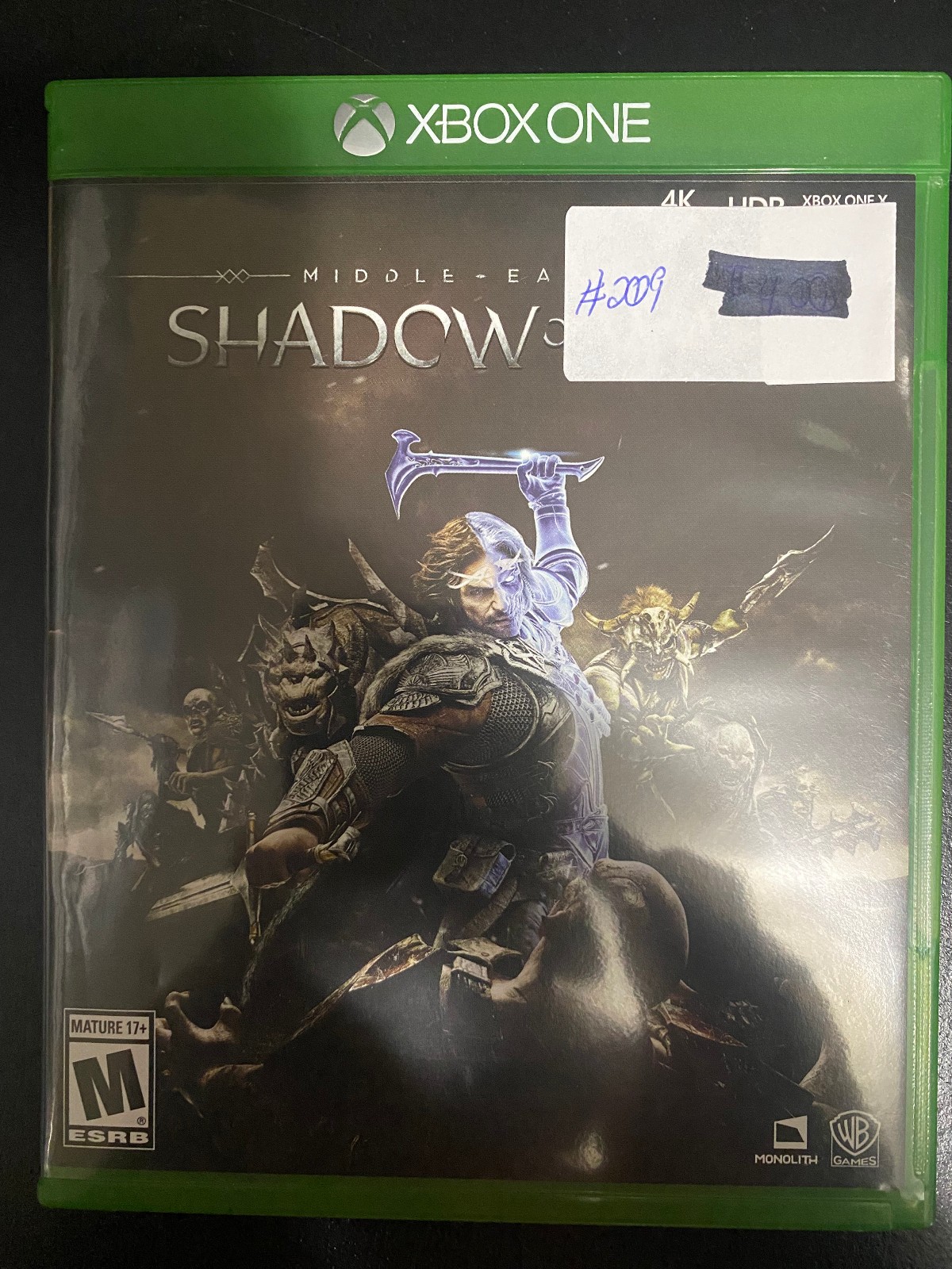 Middle-Earth: Shadow of War – Microsoft Xbox 1 – WB Games – Very Good Condition