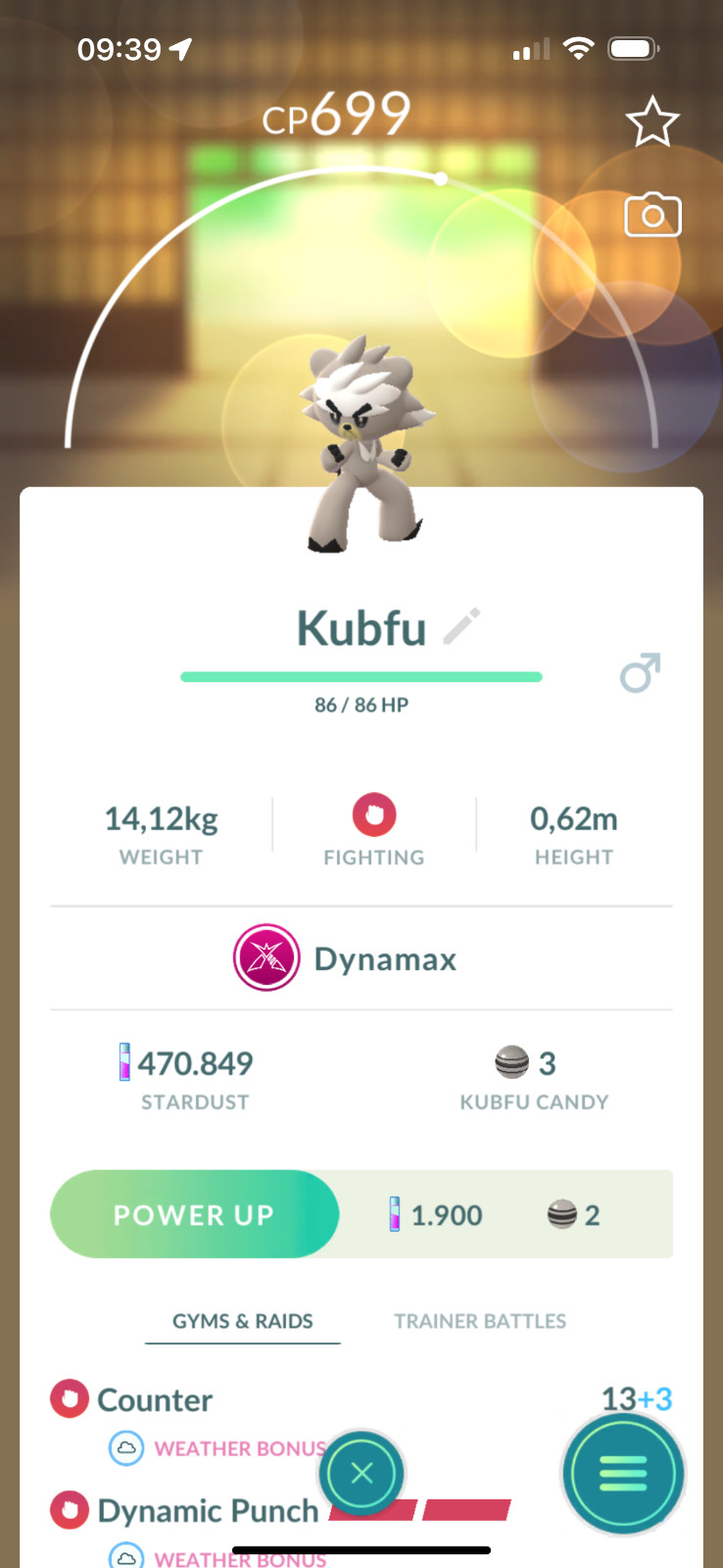 Pokémon Go | Dynamax Kubfu – Trade 20k stardust