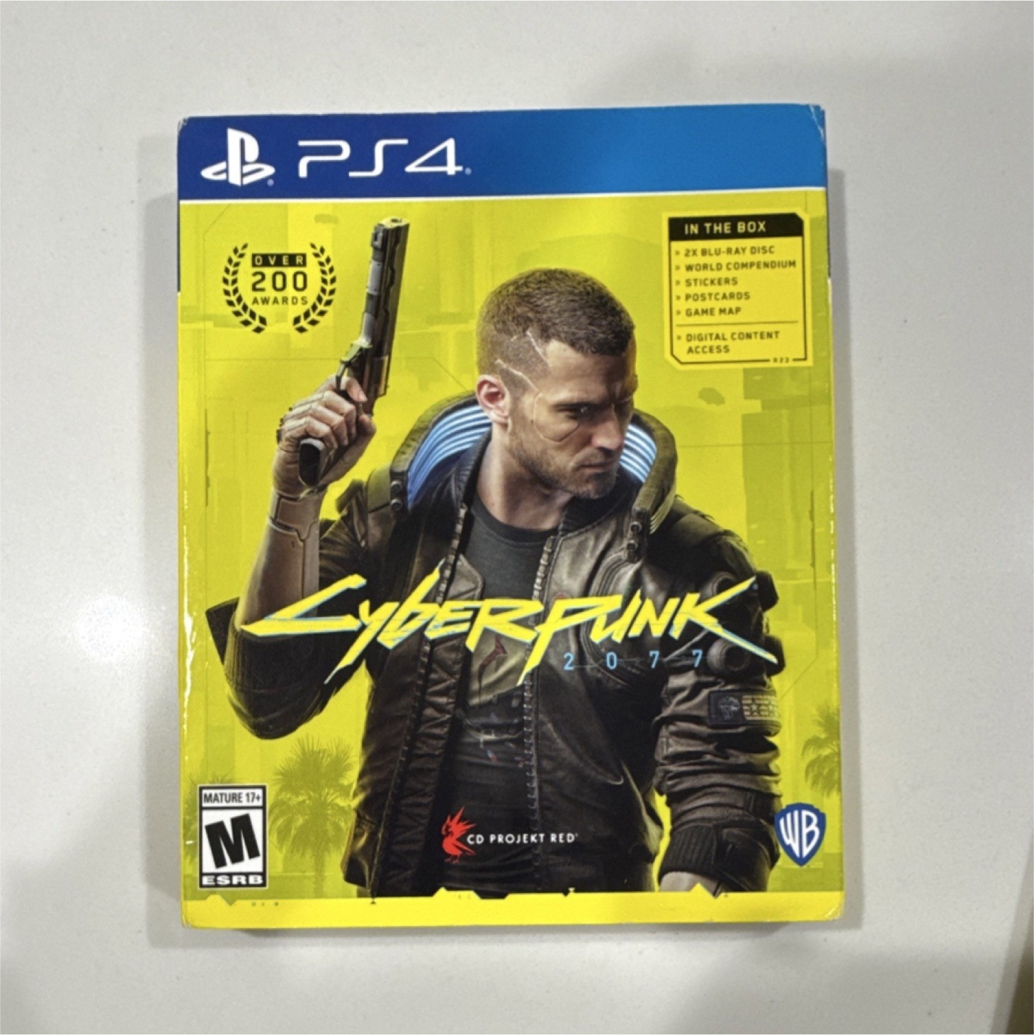 CD Projekt RED Cyberpunk 2077 Sony PlayStation 4 World Compendium Stickers Map