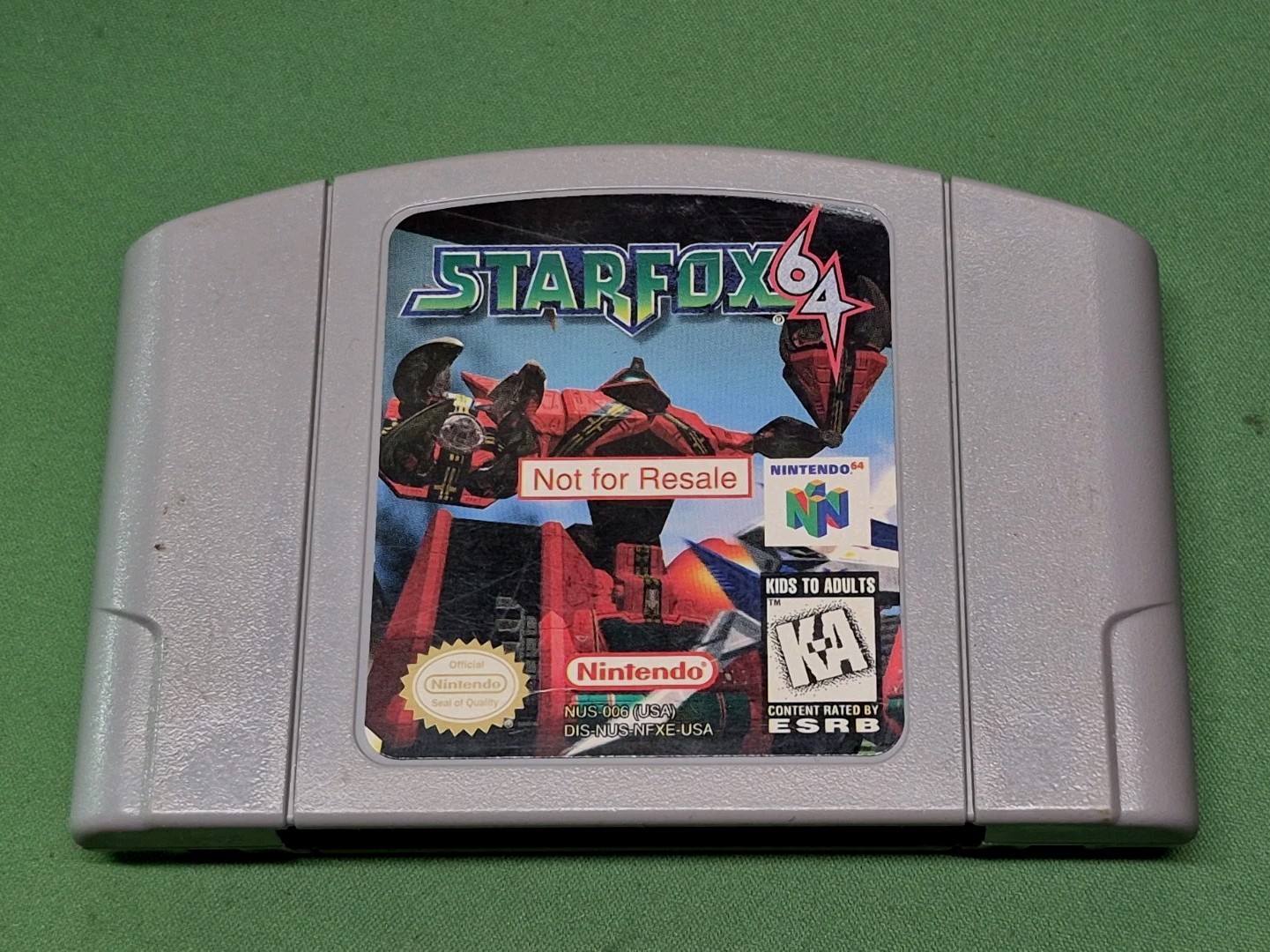 Star Fox 64 [Not for Resale] (Nintendo 64) N64 Cart – Ships Fast! NFR