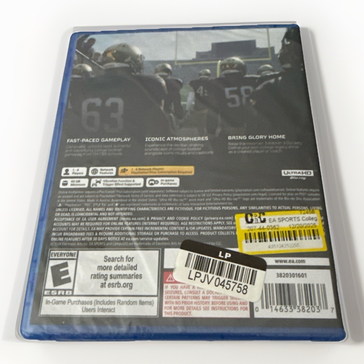 College Football 25 – Sony PlayStation 5 PS5 NEW Factory Sealed, Free Shipping