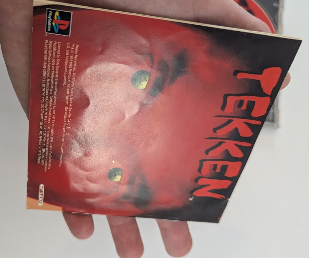 Tekken PlayStation 1 PS1 Black Label Jewel Case Variant Complete READ