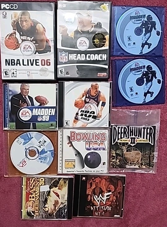 Mixed Sports Pc Game Lot