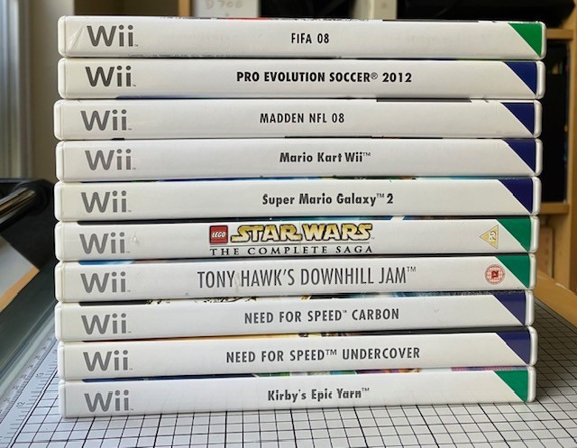 Wii GAMES LOT of 10 Games PAL – includes Mario, Tony Hawk, FIFA, Madden NFL ….