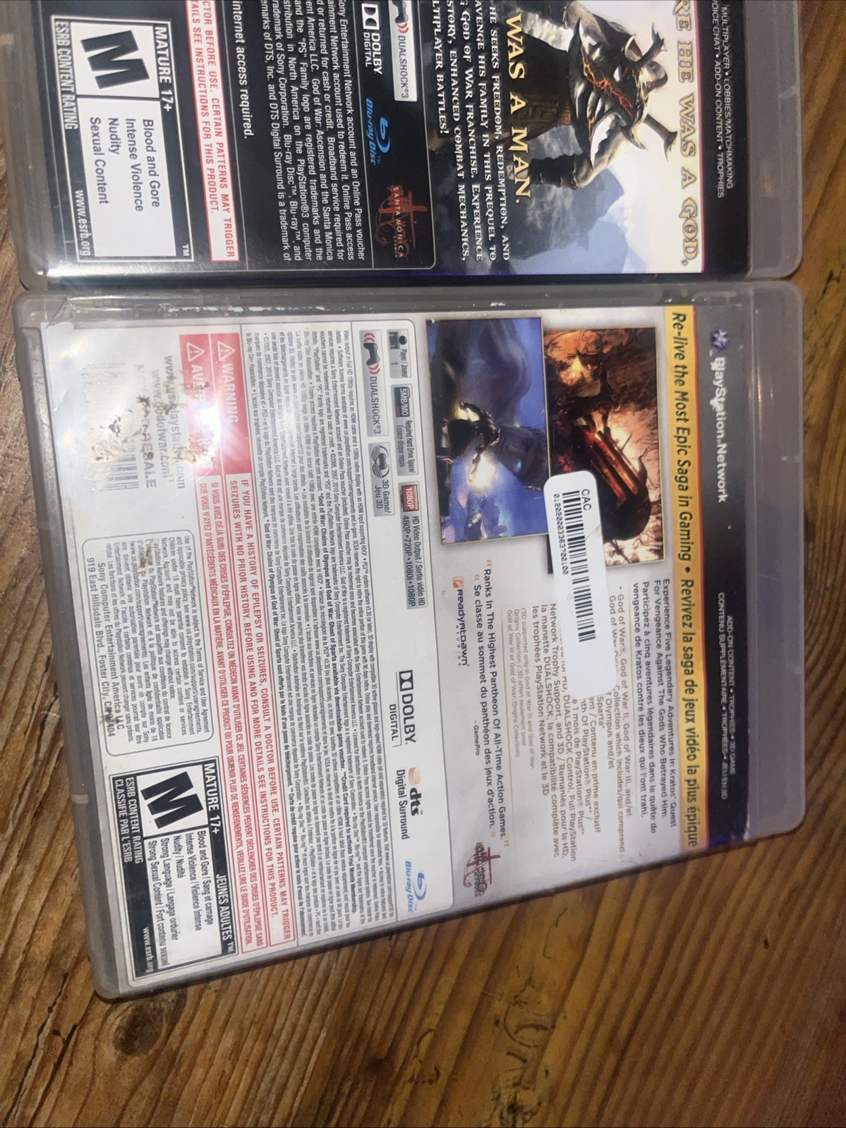 God of War Saga & Ascension – Sony PlayStation 3 PS3 TESTED WORKING!!
