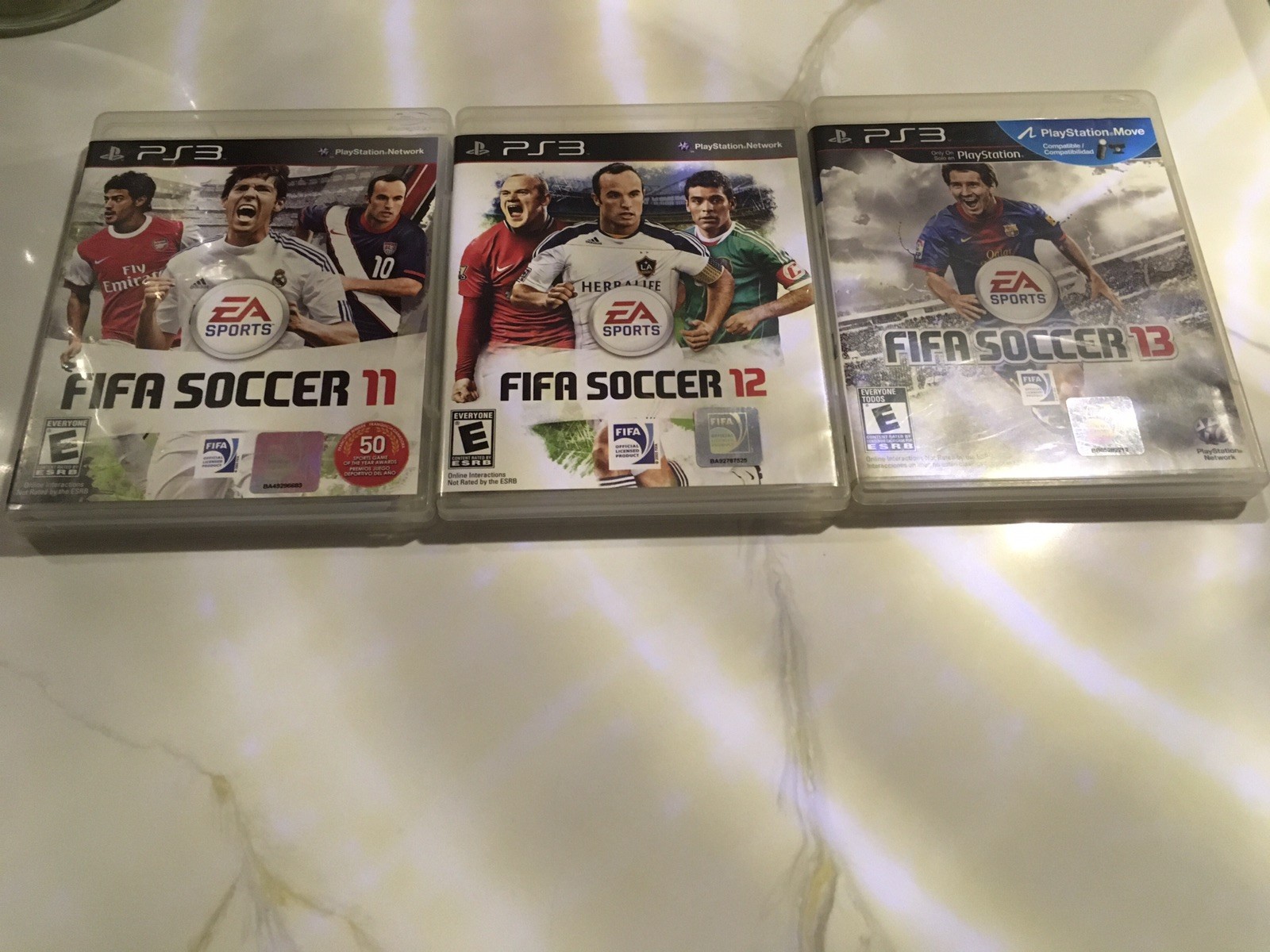 FIFA Soccer 11, 12, 13 Bundle Lot Sony PlayStation 3 PS3 Tested