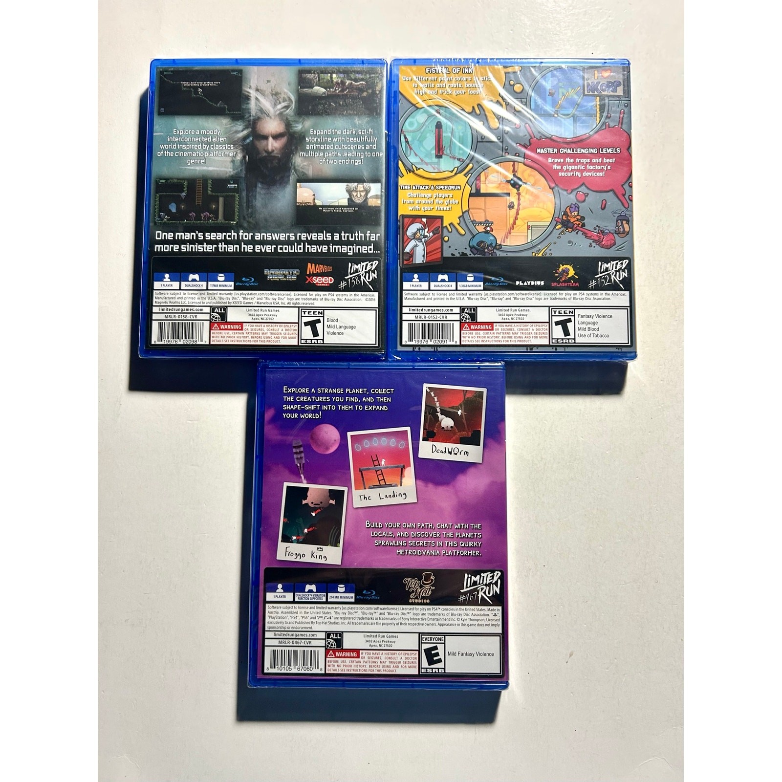 PS4 PlayStation 4 Platformer Video Game Bundle Lot New🔥Exiles End / Splasher