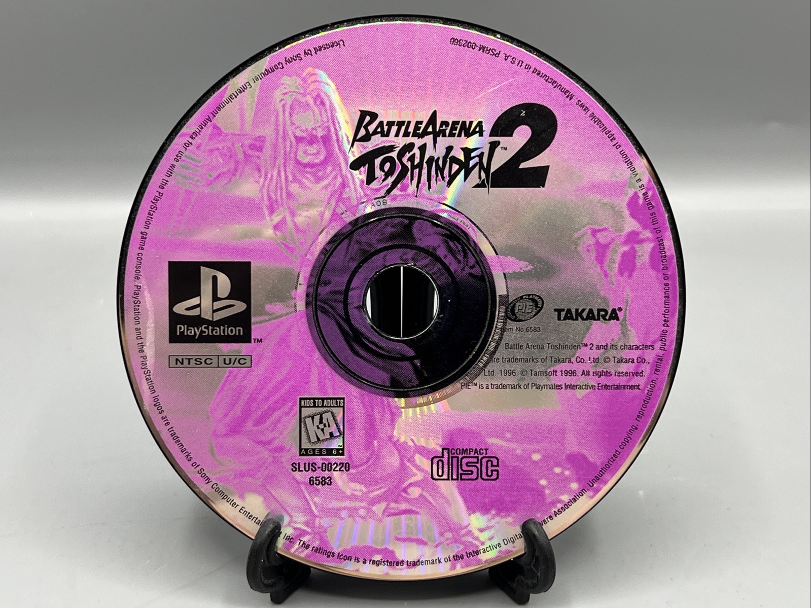 Battle Arena Toshinden 2 (PlayStation 1, PS1) Disc Only Working
