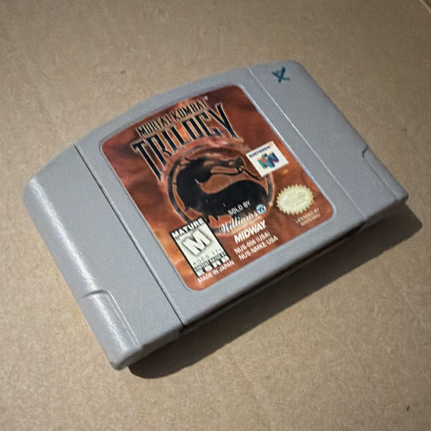 Midway Mortal Kombat Trilogy Nintendo 64 N64 Fighting Game Cartridge Only