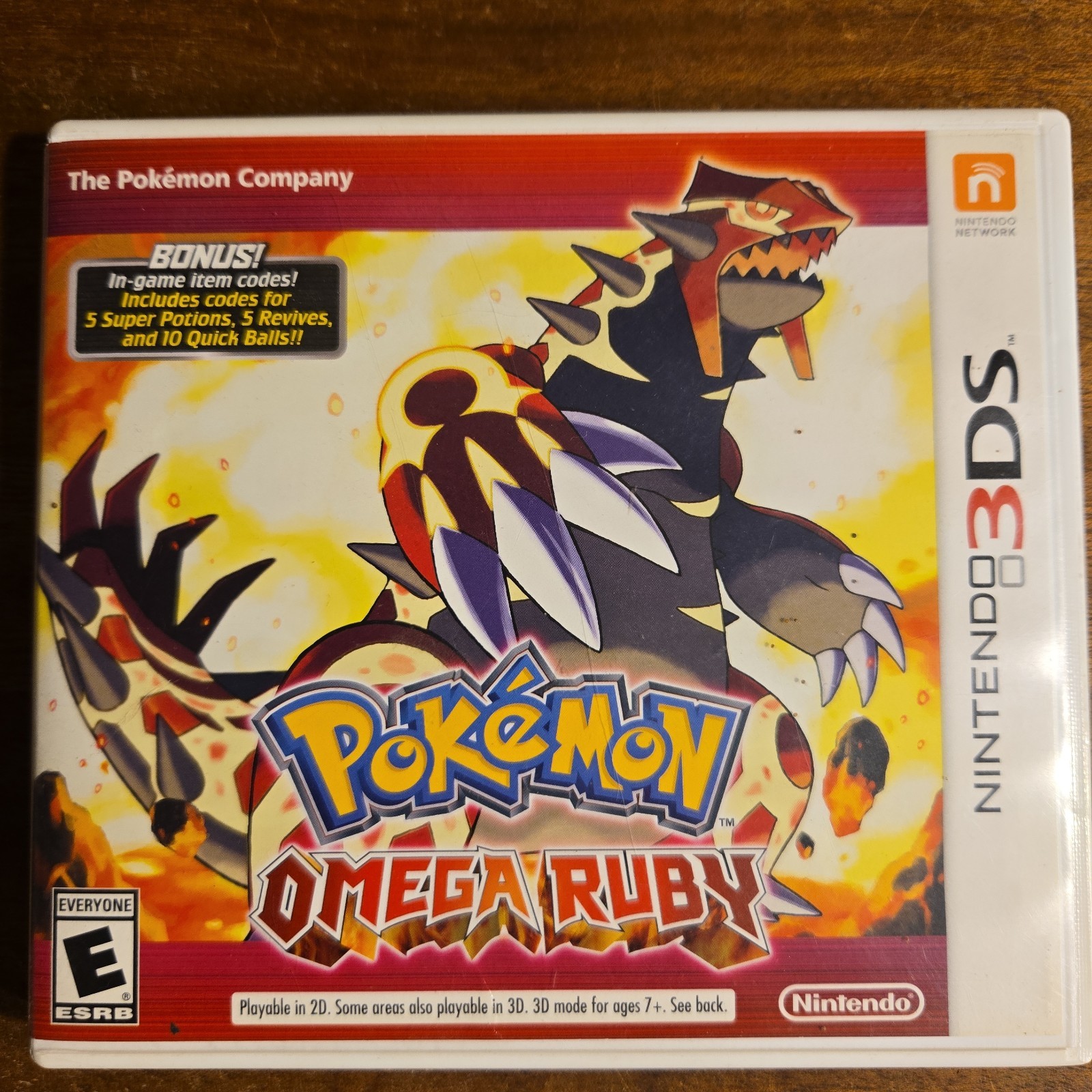 Pokemon Omega Ruby – BONUS Variant -Original Case -NO GAME, No Inserts