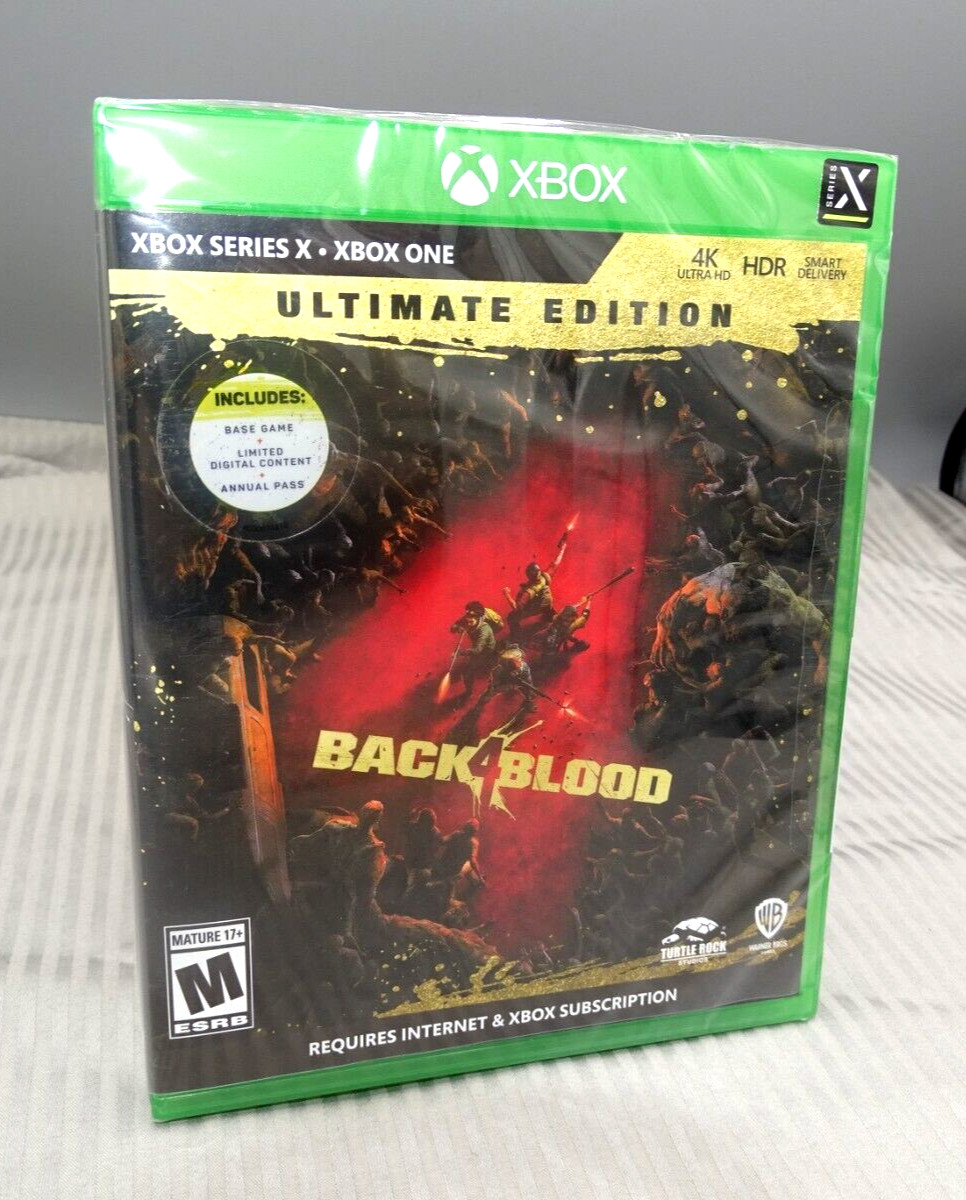 NEW Back 4 Blood ULTIMATE EDITION Xbox Series X Xbox One 1 2020 Video Game XB1