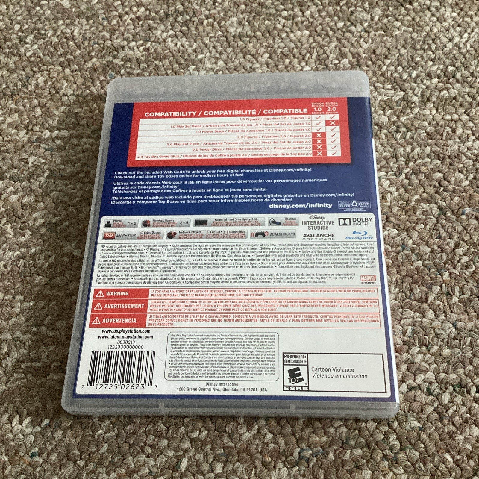 Disney Infinity (2.0 Edition) (Sony PlayStation 3, 2014)