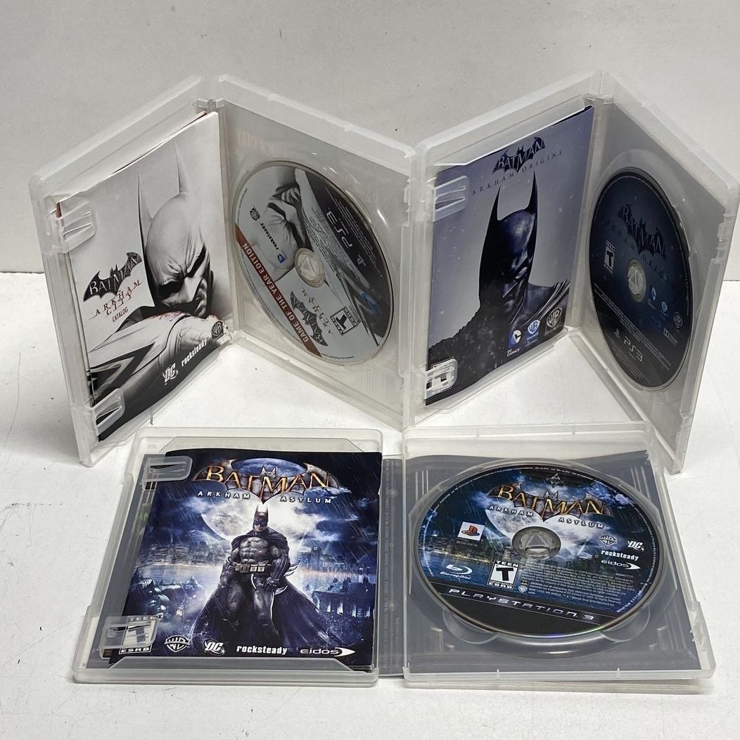 Batman Arkham Asylum City Origins Knight Injustice 6 PS3 PS4 Game Lot