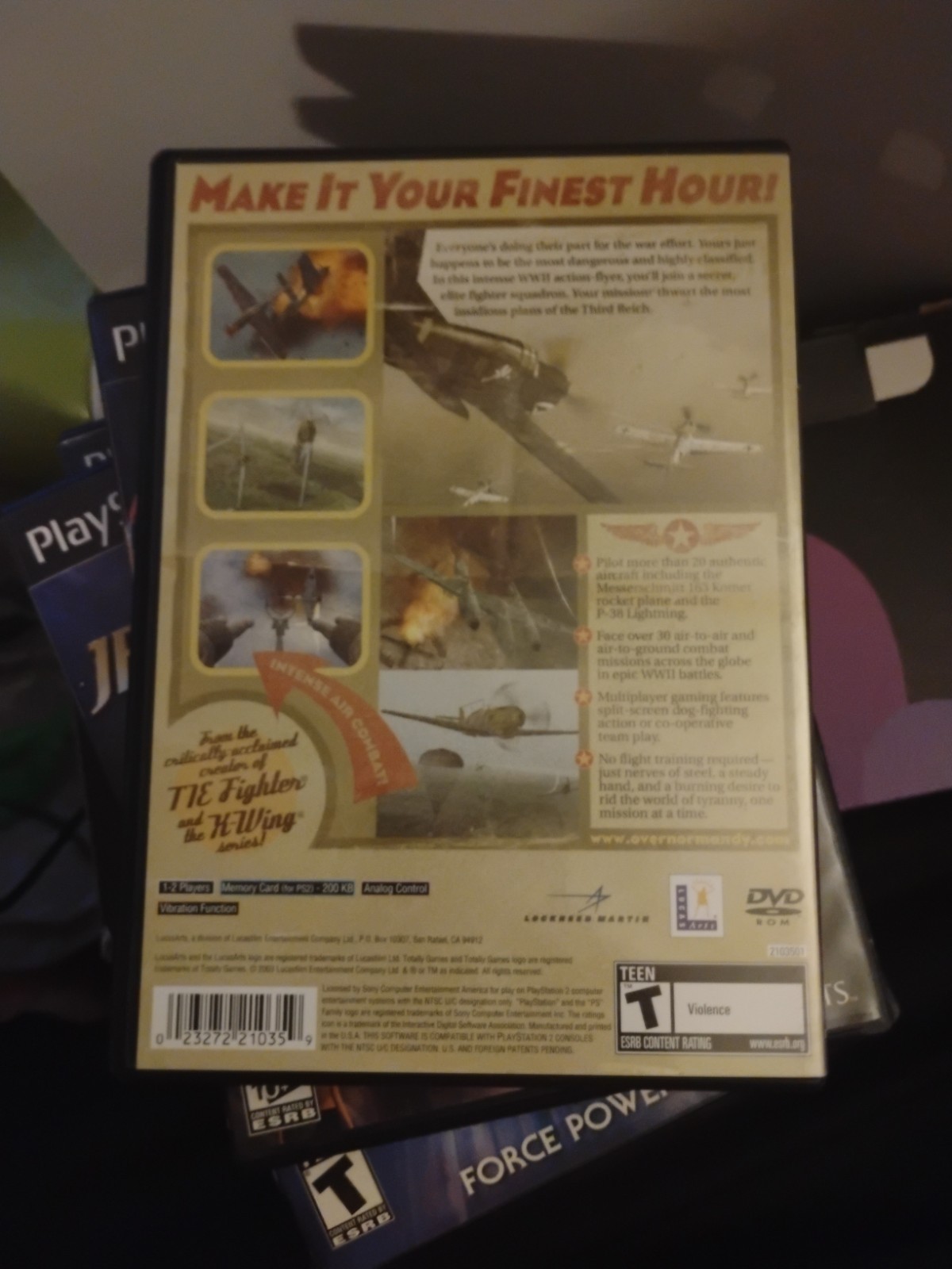 Secret Weapons Over Normandy CIB (Sony PlayStation 2, 2003)