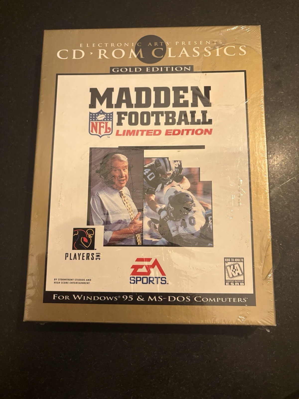 1996 Madden Football EA Sports Gold Limited Edition CD-ROM Classics New Sealed