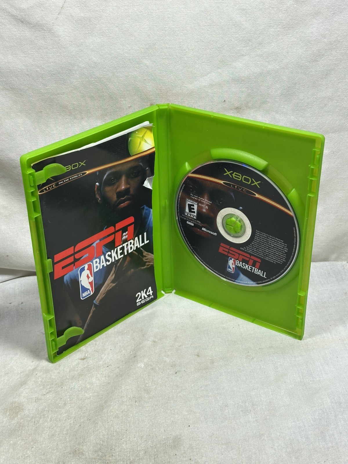 ESPN NBA Basketball (Microsoft Xbox, 2003) Complete and Tested
