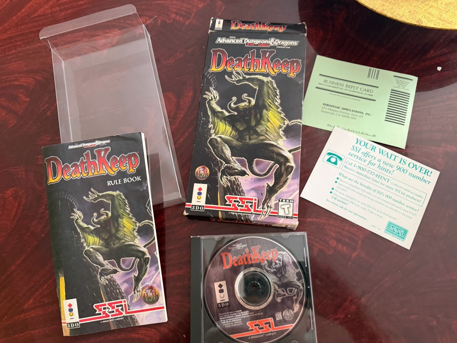 DeathKeep – Panasonic 3DO Advanced Dungeons & Dragons 100% COMPLETE W/ CARD