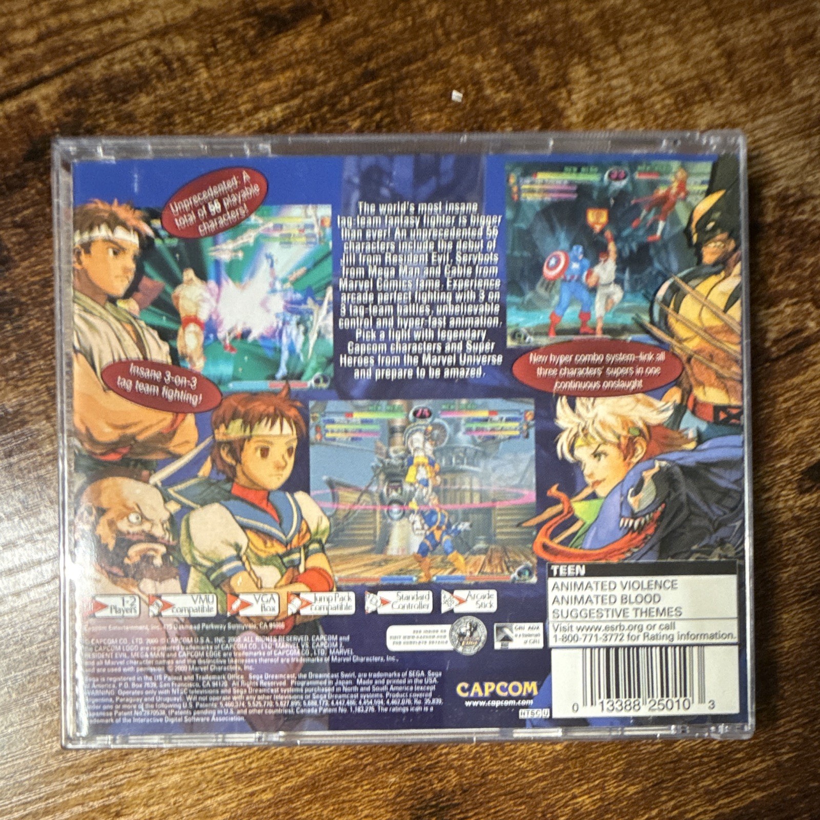 Marvel vs. Capcom 2 Sega Dreamcast Fighting Game w/ Manual TESTED TO WORK