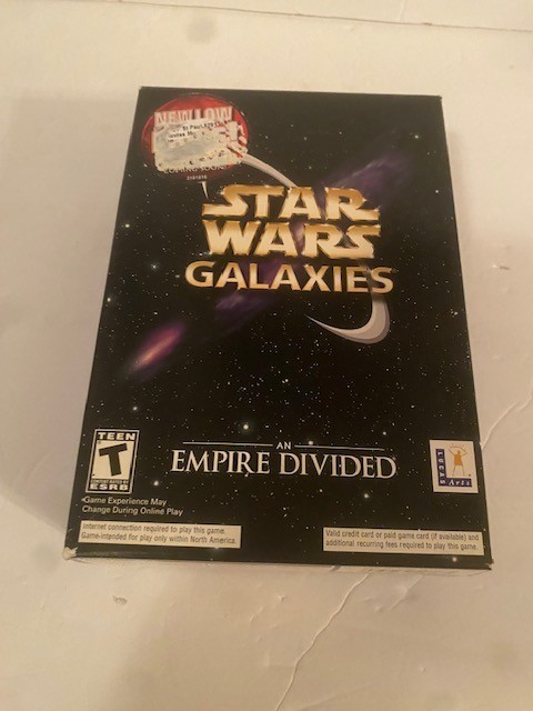 Star Wars Galaxies An Empire Divided PC- Big Box w/Manuals! Excellent Condition!