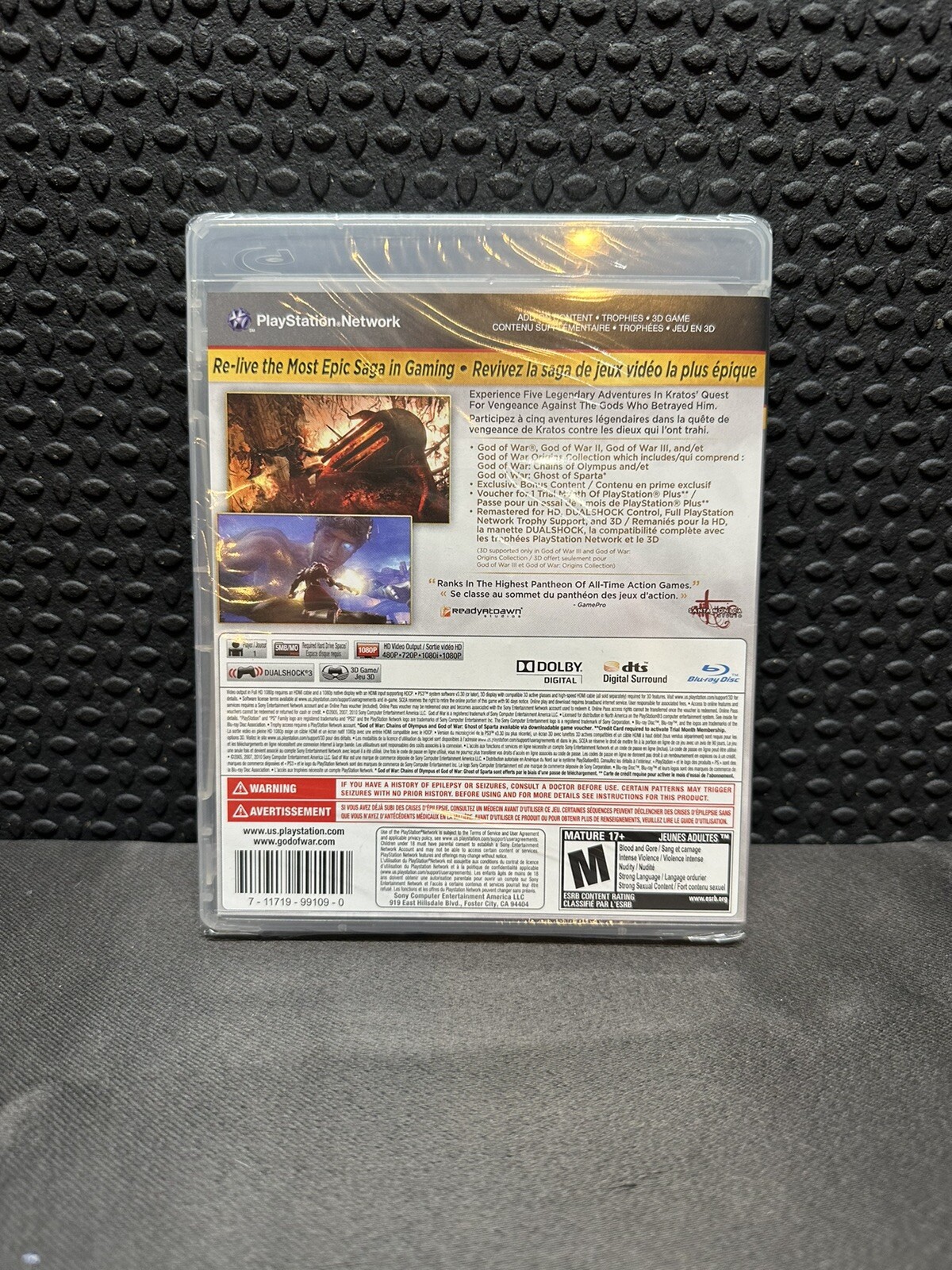 PS3 God of War Saga – Rare French Version – Brand New Factory Sealed Mint!