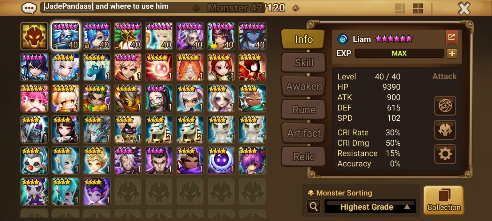 Summoners War Global Server 3LD5 Nephthys+Dark Shasha+Nigong