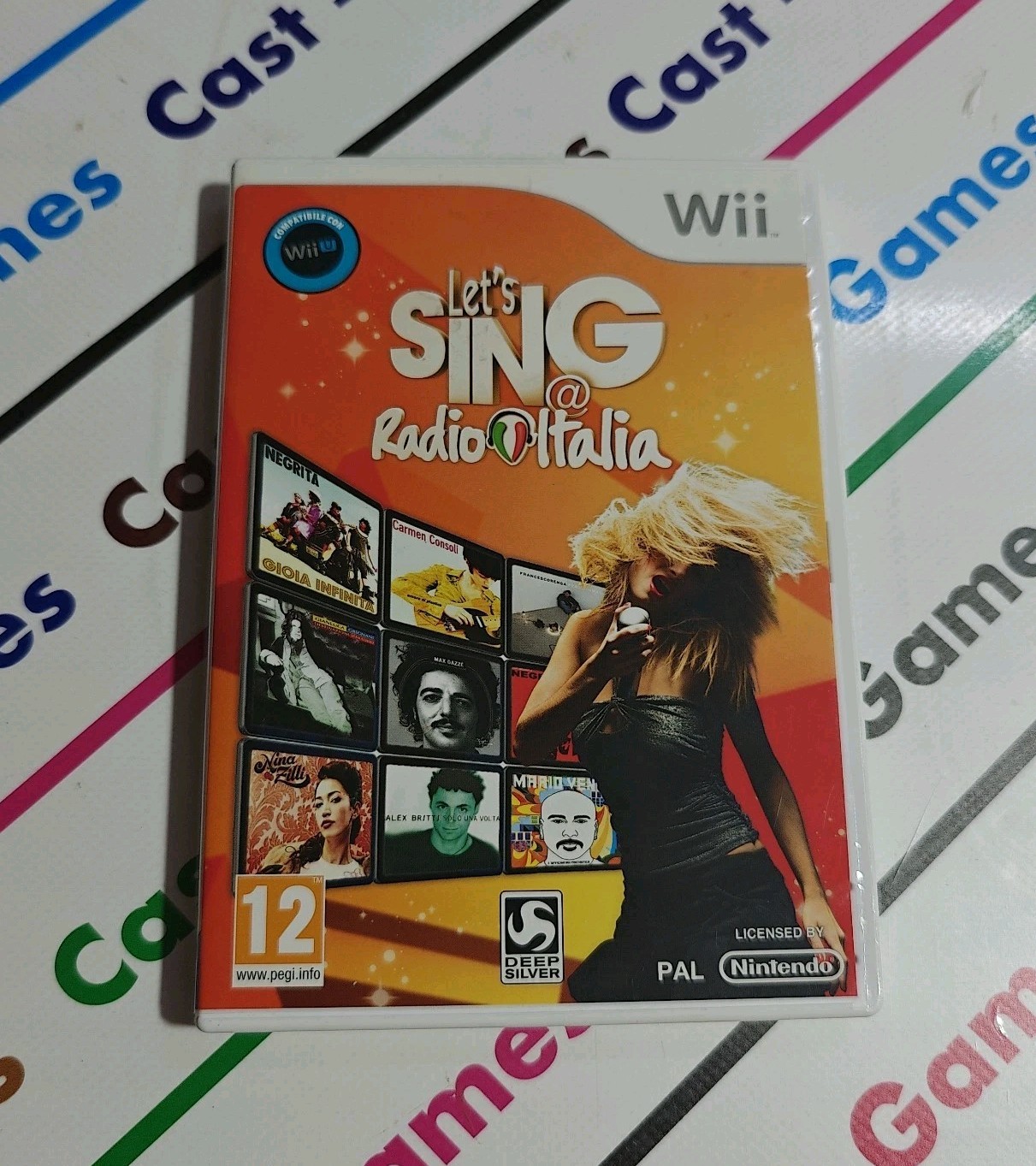 NINTENDO WII LET’S SING RADIO ITALY EU DISCO MINT IN ITALIAN