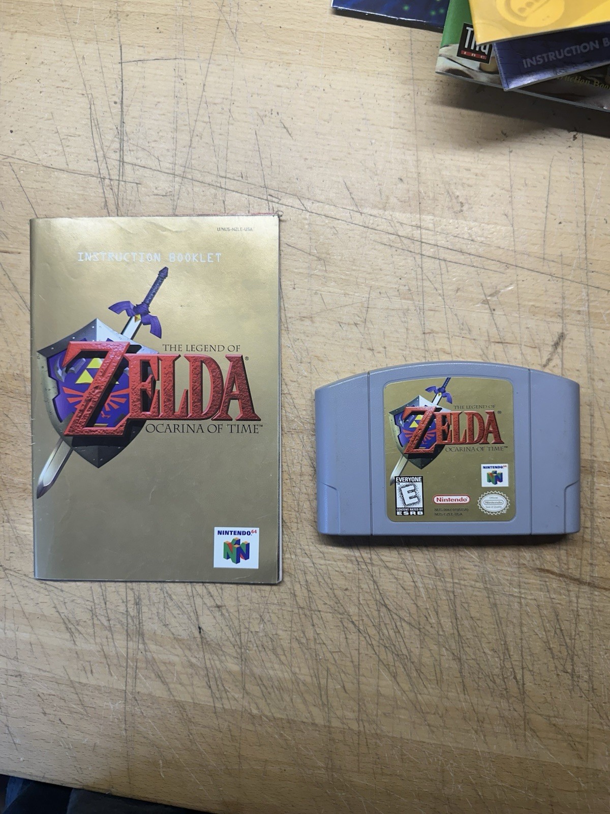 Legend of Zelda Ocarina of Time (N64) Authentic w/ Manual – Cleaned & Tested USA