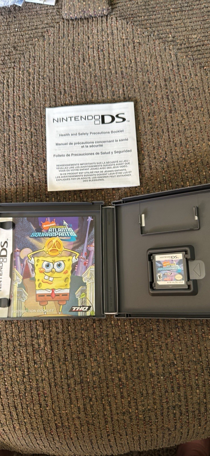 THQ SpongeBob’s Atlantis SquarePantis Nintendo DS w/ Manual E 2007 NTSC-U/C