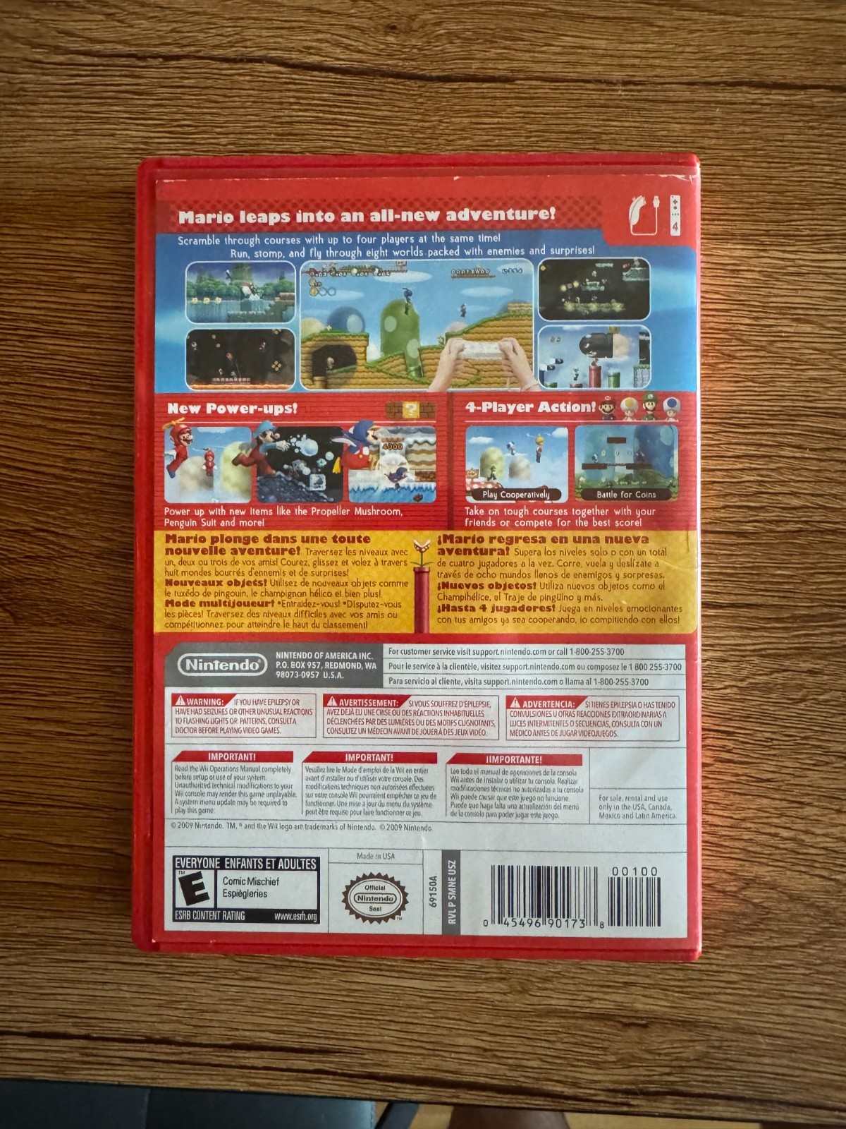 New Super Mario Bros. Wii (Nintendo Wii, 2009) CIB
