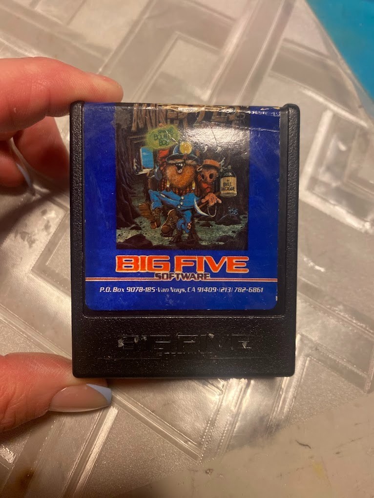 Big Five Miner 2049er for Atari 400 800 1200 by Bill Hogue 1983 Game Cartridge