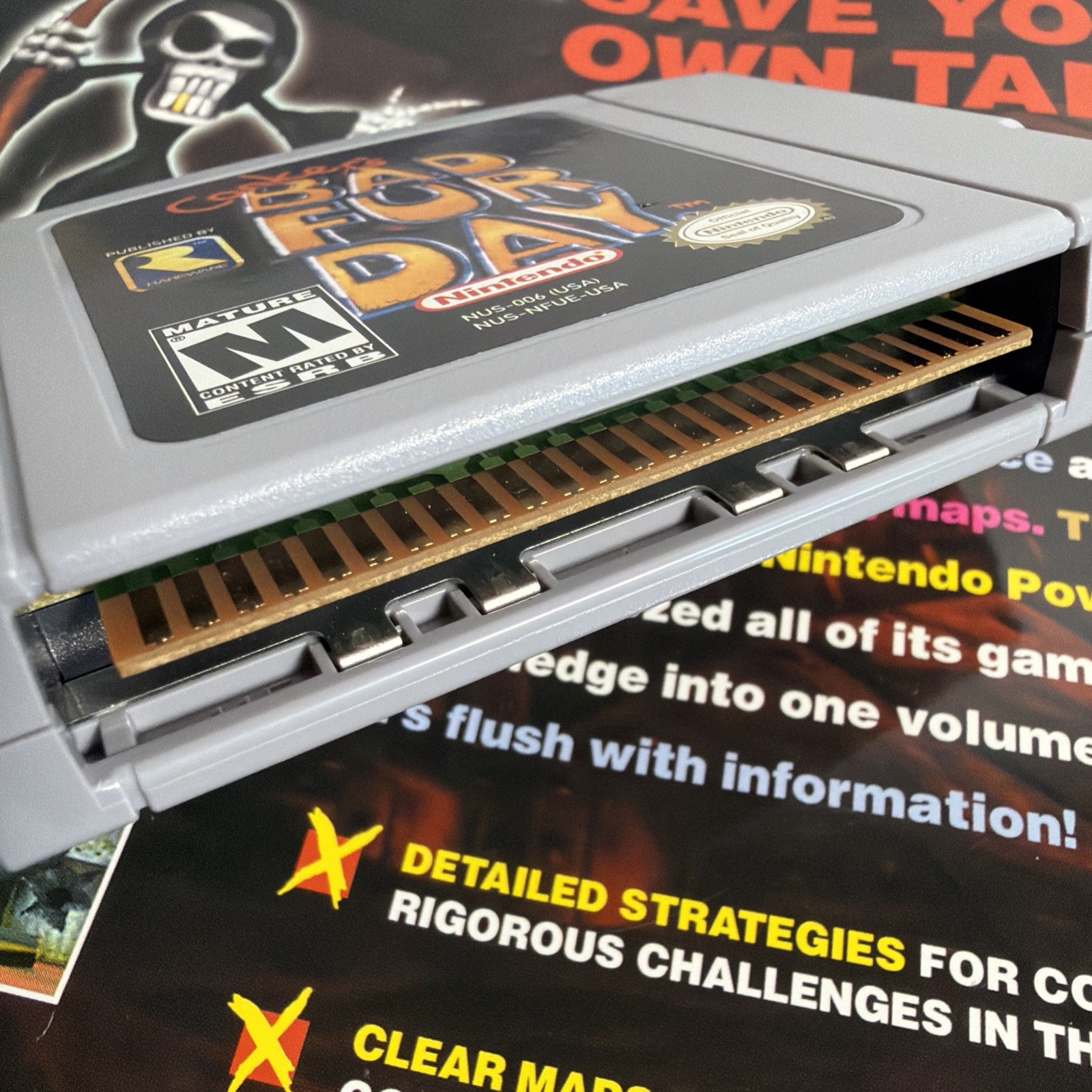 Conker’s Bad Fur Day Nintendo 64 N64 Authentic Super Clean With Guide